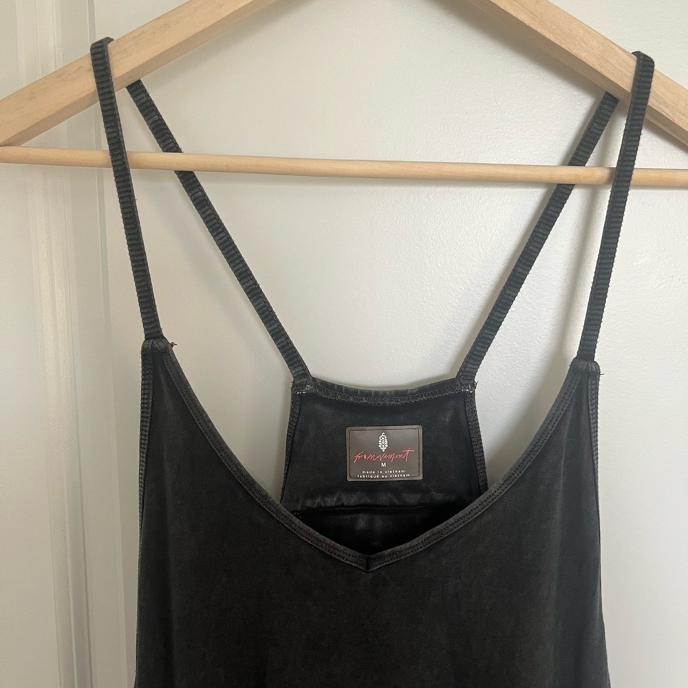 Free People Hot Shot Onsie (M- Dark Gray)
